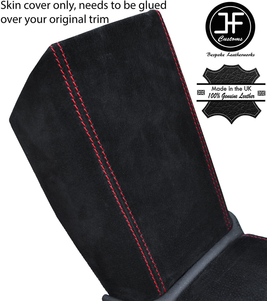 RED STITCHING REAR STORAGE LID SUEDE COVER FITS MERCEDES SLK R171 2004-2011