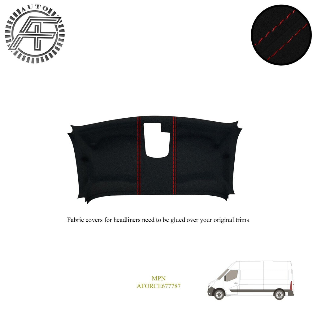 LUXE SUEDE HEADLINER COVER FOR RENAULT MASTER MK3 5-DOOR VAN 2010-2024