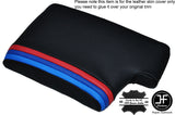 LONG TRI STRIPES BLACK STITCH ARMREST COVER  FITS BMW 3 SERIES F80 F81 12-16