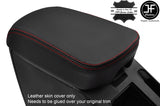 RED STITCH TOP GRAIN LEATHER ARMREST COVER FITS TOYOTA RAV 4 2006-2012