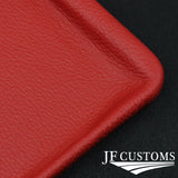 RED LEATHER COVERED CONSOLE CUP HOLDER TRIM FITS MERCEDES W126 S CLASS 79-91