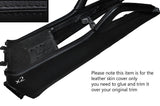 BLACK STITCH 2X CENTER CONSOLE SIDE TRIM SKIN COVERS FITS PORSCHE CAYENNE 02-10