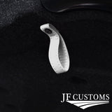 WHITE LEATHER TAILGATE BOOT PULL STRAP HANDLE FITS FIAT 500 ABARTH 07-16