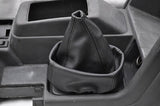 black stitch FITS MITSUBISHI 91-00 SHOGUN PAJERO HI/LO LEATHER GAITER CUSTOM NEW