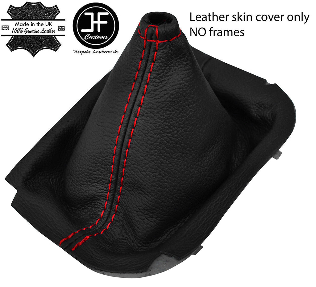 RED STITCH TOP GRAIN LEATHER MANUAL GEAR GAITER FITS DODGE VIPER 1992-2002