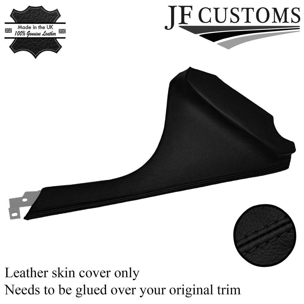 BLACK STITCH 2X CENTER CONSOLE SIDE PANEL LEATHER COVER FOR CORVETTE C6 05-13