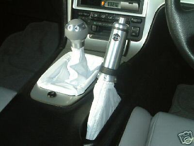 FITS TOYOTA MR2 REAL WHITE LEATHER GEAR GAITER 89-00 CUSTOM NEW MADE IN UK
