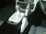 FITS TOYOTA MR2 REAL WHITE LEATHER GEAR GAITER 89-00 CUSTOM NEW MADE IN UK