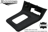 BLACK STITCH LEATHER AUTO GEAR SURROUND COVER FITS NISSAN SKYLINE R33 STYLE 2