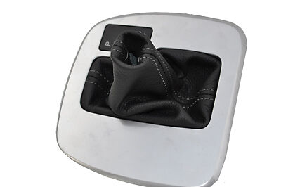 FITS FORD S-MAX OR GALAXY MK3 06-11 grey stitch AUTOMATIC LEATHER GEAR GAITER