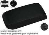 BLACK BLACK REAL LEATHER 2 TONE ARMREST LID COVER FOR MITSUBISHI EVO 7 8 9