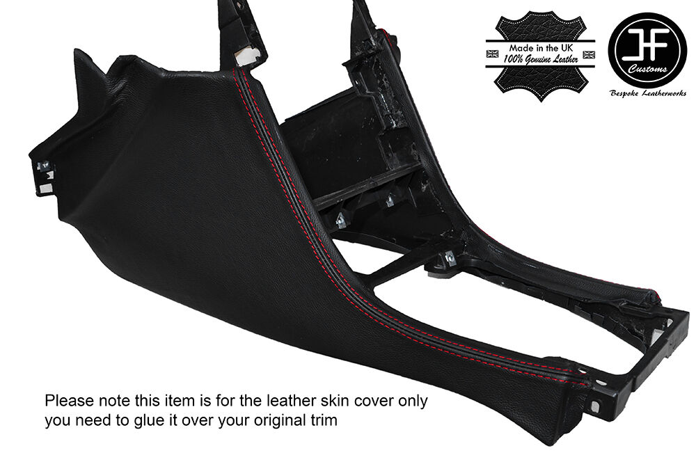 RED STITCH CONSOLE SIDE TRIM LEATHER COVERS FITS SKYLINE R32 GTS GTR 89-94