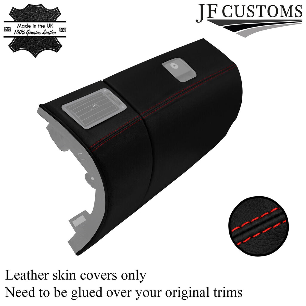 RED STITCH LEATHER GLOVEBOX COVER FITS MERCEDES SLK R170 96-04 CUSTOM NEW