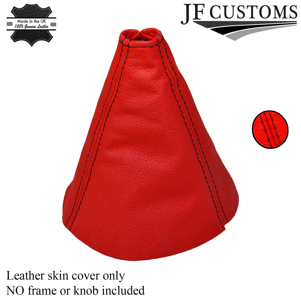 RED LEATHER FITS HONDA CIVIC FK2 S TYPE S MK8 2006-2012 GAITER BLACK STITCH