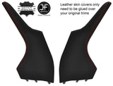 RED STITCH CENTRE CONSOLE SIDE TRIM LEATHER COVERS FOR LEXUS GS 300 2005-2011