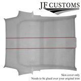 D RED STITCH L GREY SUEDE HEADLINER ROOF COVER FOR FIAT 500 & ABARTH 07-15 3DR