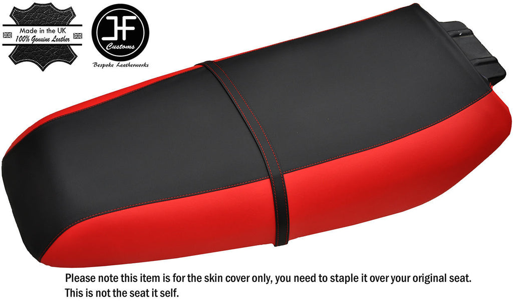 BLACK & RED CUSTOM FITS KAWASAKI ZXi 1100 900 96-02 VINYL SEAT COVER + STRAP
