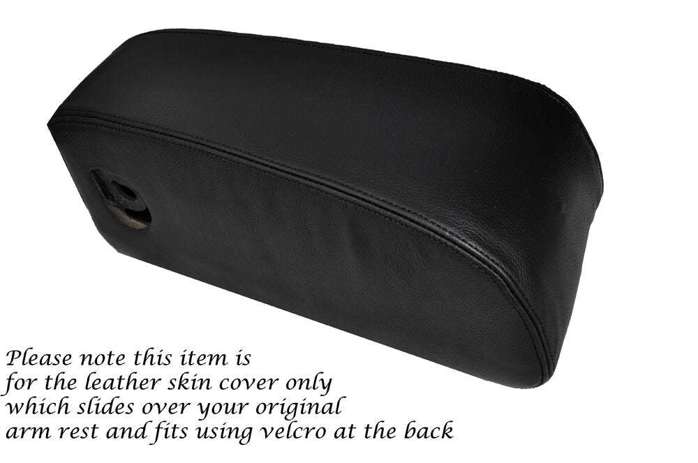 BLACK STITCHING LEATHER ARMREST SKIN COVER FITS ROVER P5 P5B V8 COUPE CUSTOM NEW