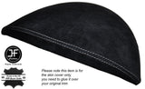 WHITE STITCH SPEEDO GAUGE HOOD SUEDE SKIN COVER FITS BMW 1 SERIES E81 E82 E87
