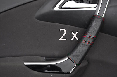 red stitching FITS VAUXHALL OPEL ASTRA J MK6 09+ 2X FRONT DOOR HANDLE COVERS