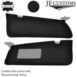 D RED STITCH LEATHER & SUEDE TOP RECOVERY KIT COVERS FOR BMW E46 COUPE 98-04