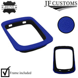 BLUE LEATHER GEAR SURROUND COVER + FRAME FOR VAUXHALL OPEL ZAFIRA A 99-05