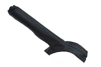 blue stitch FITS NISSAN NAVARA D21 D22 LEATHER HANDBRAKE GAITER CUSTOM NEW