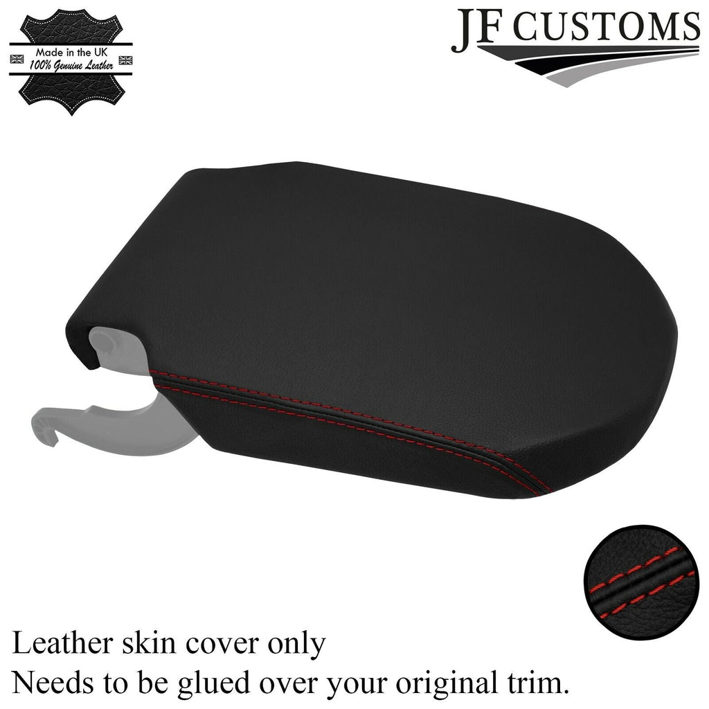 DARK RED STITCH LEATHER ARMREST COVER FITS RANGE ROVER L494 2013-2021 CUSTOM NEW