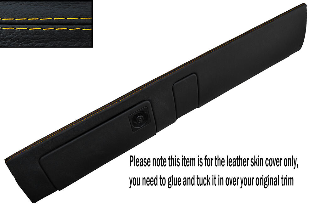 YELLOW STITCH LOWER DASH DASHBOARD LEATHER SKIN COVER FITS PORSCHE 911 964 993
