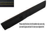 YELLOW STITCH LOWER DASH DASHBOARD LEATHER SKIN COVER FITS PORSCHE 911 964 993