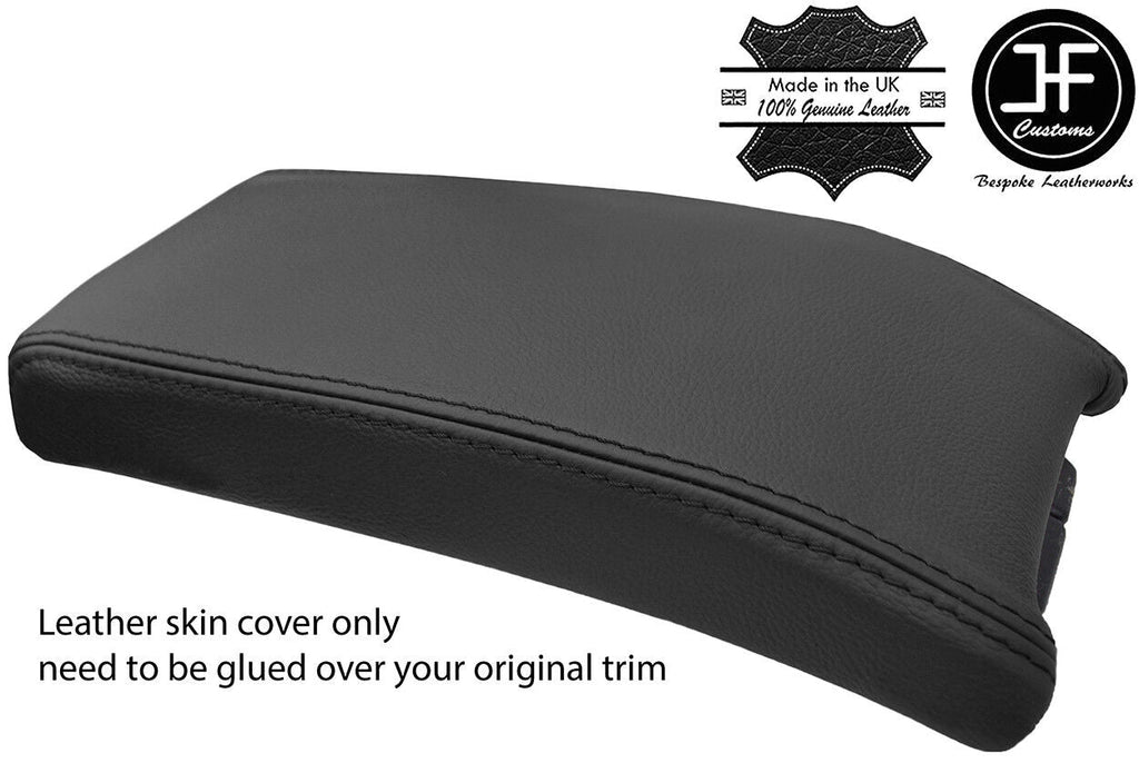 BLACK GENUINE REAL LEATHER ARMREST LID COVER FOR MERCEDES CLK W208 C208 97-00