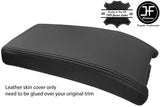 BLACK GENUINE REAL LEATHER ARMREST LID COVER FOR MERCEDES CLK W208 C208 97-00