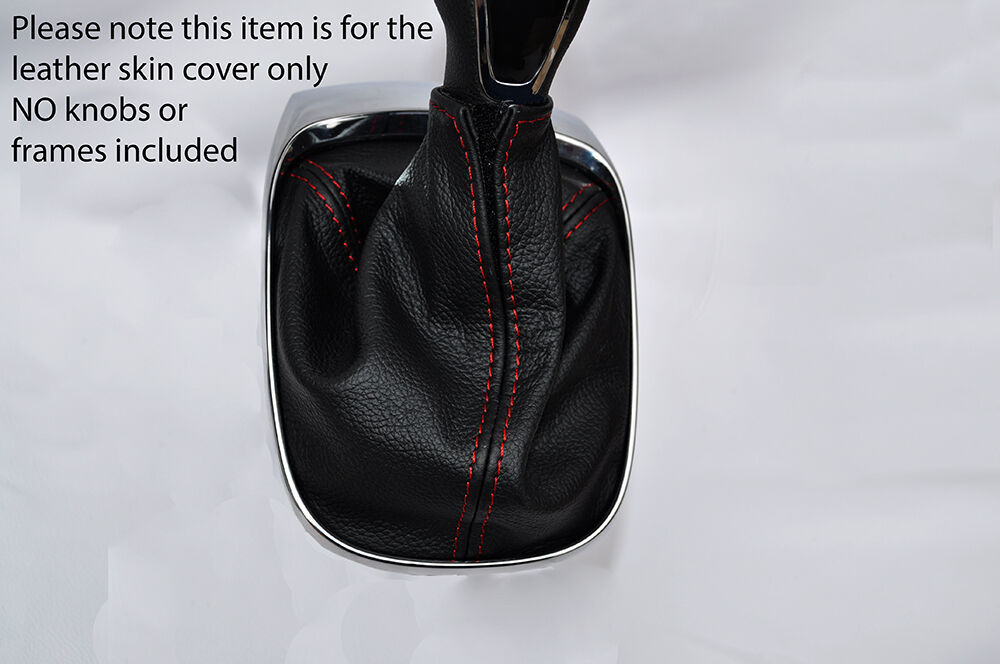 RED STITCHING LEATHER MANUAL GEAR GAITER FITS VAUXHALL OPEL MOKKA 2012-2016