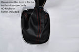 RED STITCHING LEATHER MANUAL GEAR GAITER FITS VAUXHALL OPEL MOKKA 2012-2016