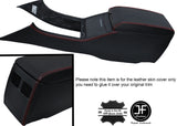 RED STITCH CENTRE CONSOLE & ARMREST LEATHER COVERS FITS CHRYSLER 300C 05-07