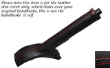 RED STITCHING LEATHER HANDBRAKE GAITER FITS NISSAN PATROL Y61 1998-2013
