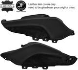 BLACK STITCH CENTER CONSOLE TRIM LEATHER & SUEDE COVERS FITS AUDI TT MK2 06-14