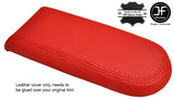RED GENUINE LEATHER ARMREST LID COVER FOR VW GOLF MK4 JETTA GTI 1998-2005