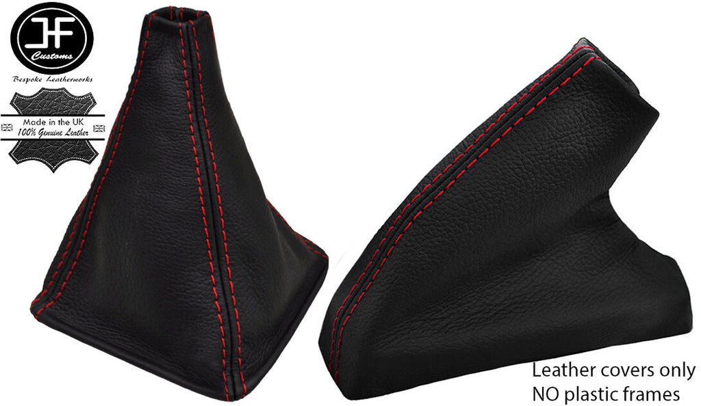 RED STITCHING REAL LEATHER MANUAL GEAR & HANDBRAKE GAITER FITS MG MGF 95-00