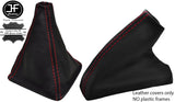 RED STITCHING REAL LEATHER MANUAL GEAR & HANDBRAKE GAITER FITS MG MGF 95-00