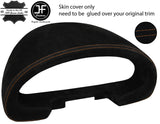 TAN STITCH SPEEDO GAUGE HOOD SUEDE COVER FOR MAZDA MX5 MK1 MIATA 89-97 JF1