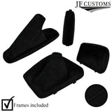 BLACK STITCH SUEDE GEAR & HANDBRAKE + FRAME FITS 3 SERIES BMW E36 E46 91-05
