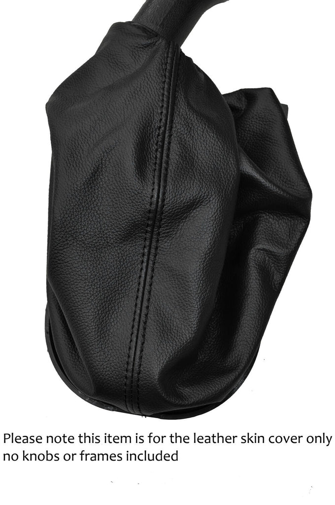 BLACK STITCHING LEATHER GEAR GAITER FITS RENAULT MIDLUM 150 2001 CUSTOM NEW