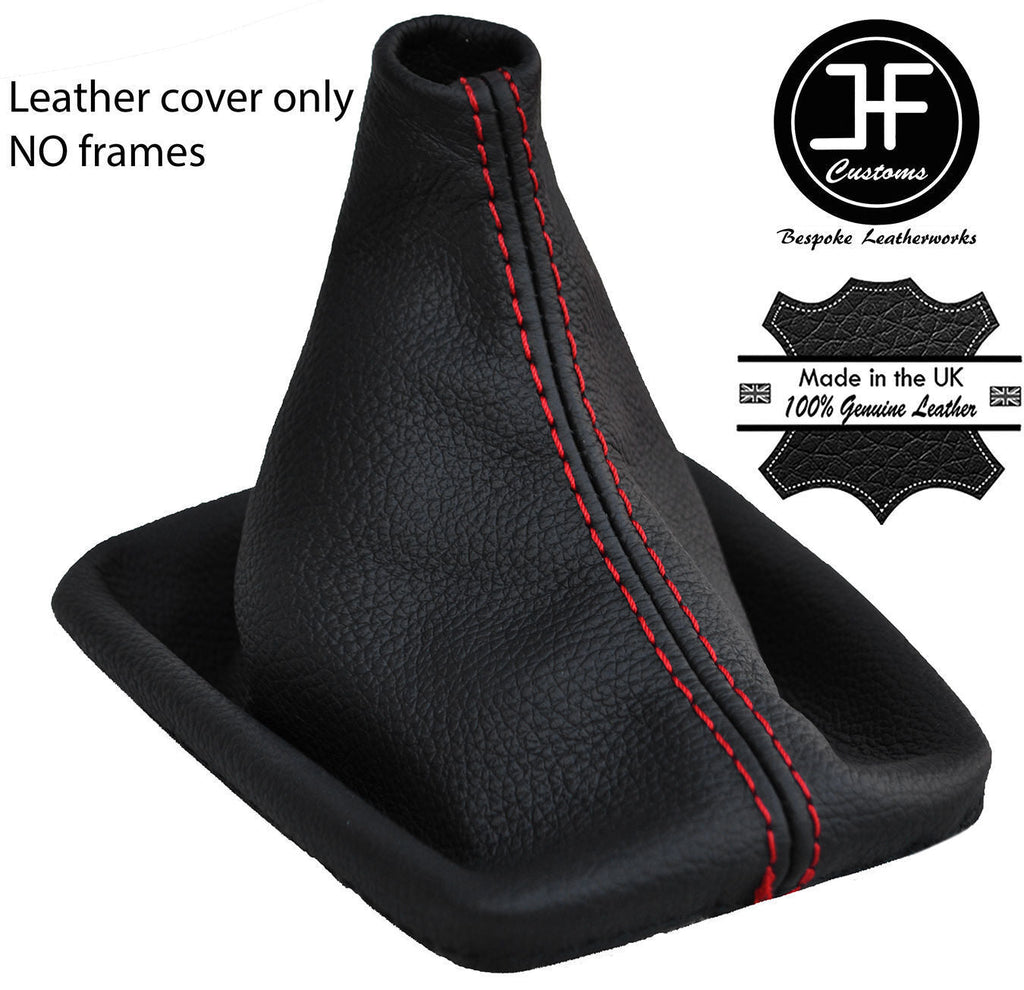 RED STITCHING REAL LEATHER MANUAL GEAR GAITER FITS BMW 3 SERIES E30 1982-1991