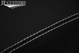 WHITE STITCH NAPPA LEATHER 2X FRONT DOOR ARMREST FOR AUDI A5 8F S5 CABRIO 09-16