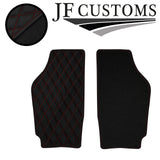 D RED DIAMOND STITCH VINYL 4XTAILORED FLOOR CARPET FOR VW FOX 06-20 JF1
