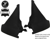 BLACK STITCH 2X TRIANGLE CONSOLE SIDE TRIM LEATHER COVER FOR MAZDA MX5 MK3 9-15