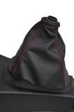 FITS DAIHATSU CHARADE BLACK LEATHER GEAR GAITER RED ST CUSTOM NEW MADE IN UK