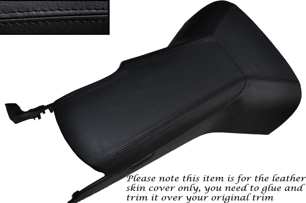 BLACK STITCH CENTRE CONSOLE COVER & ARMREST COVER FITS CORVETTE C6 2005-2013