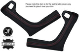 RED STITCHING 2X FRONT FULL DOOR HANDLE LEATHER COVERS FITS BMW 6 SERIES E24
